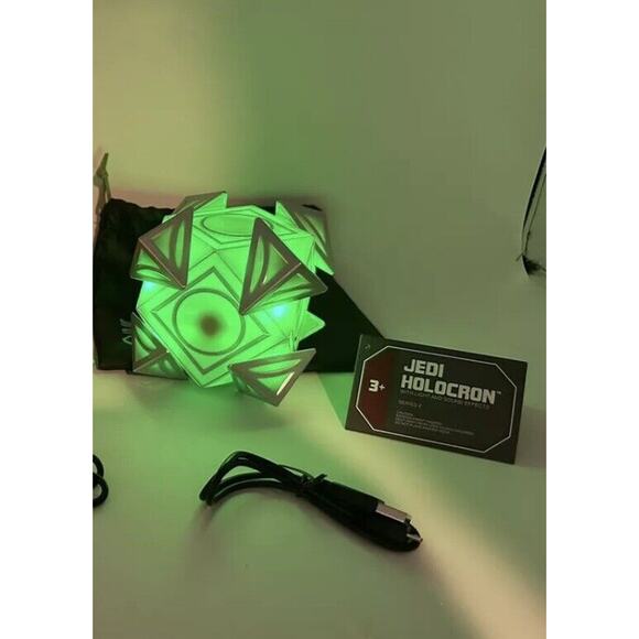 2024 Disney Parks Star Wars Galaxy's Edge Green Jedi‎ Holocron 2.0 May The 4th - Picture 2 of 2